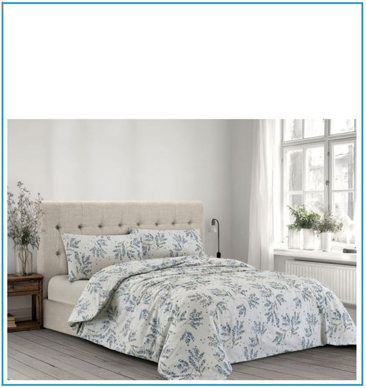 Housse de couette 100 % coton fabriquée en Italie | Lavable et séchable en machine | Tailles King, Queen et Simple - article Sambuco