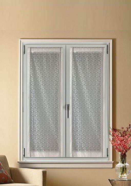 Paire voilages vitrages - largeur 45/60/90 cm - longueur sur mesure 