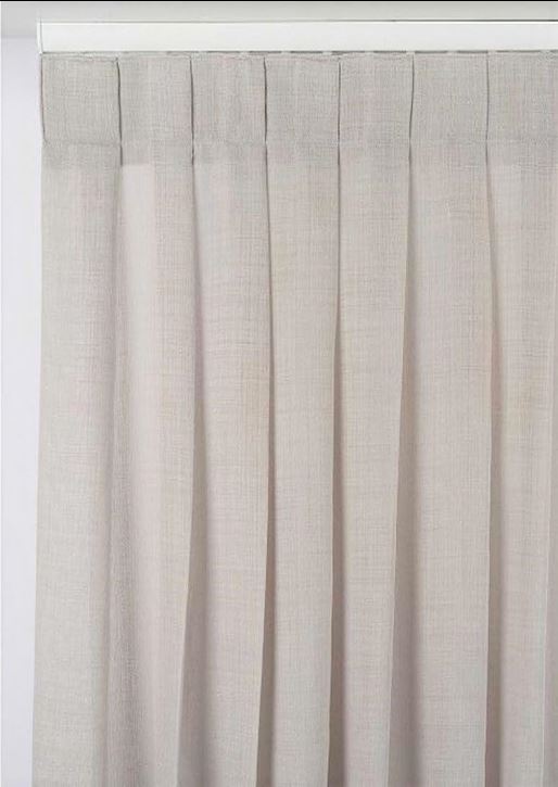Voilage intérieurs sur mesure avec finition plis simples cousus - coloris lin-art.401