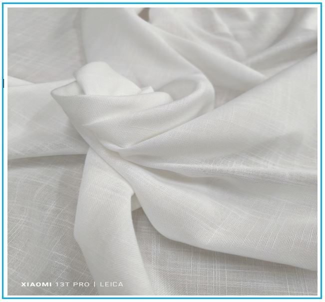 Primo piano della trama di tessuto bianco