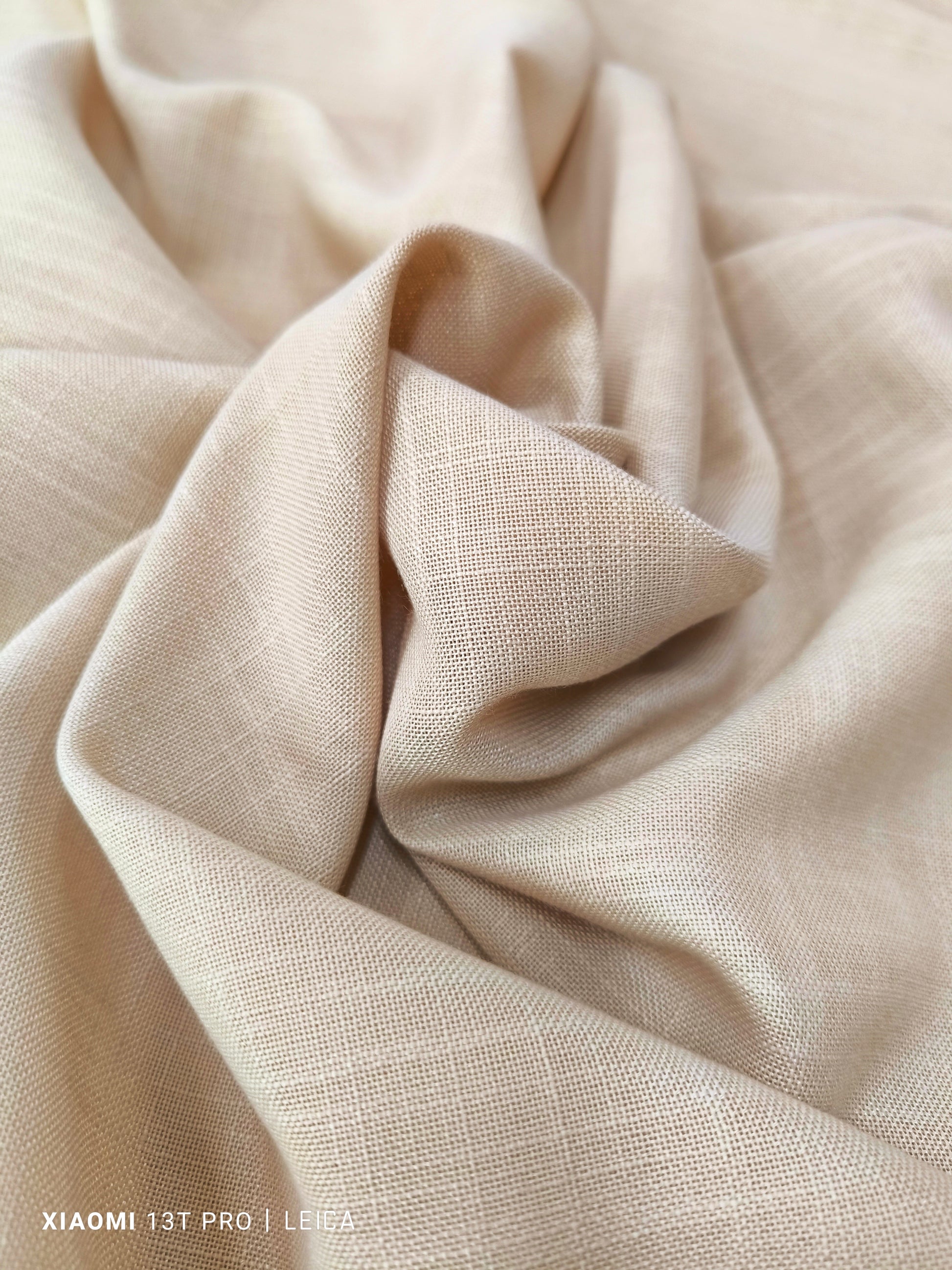 Primo piano della trama di tessuto tortora